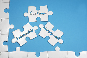 Customer Relationship Management Text - Business Concept