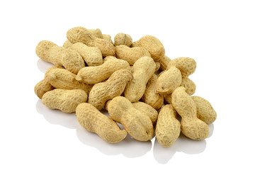 Fistaszki na białym tle