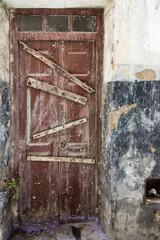 Streets and corners of Tangier in Morocco