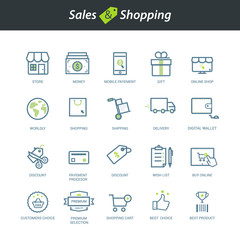 Sales and Shopping icons