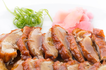 Roasted duck and vegetables, Chinese style