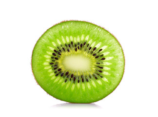 Fototapeta na wymiar Slice kiwi fruit isolated on a white background