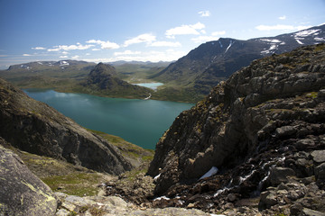 Besseggen Ridge in Jotunheimen National Park, Norway