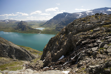 Obraz premium Besseggen Ridge in Jotunheimen National Park, Norway