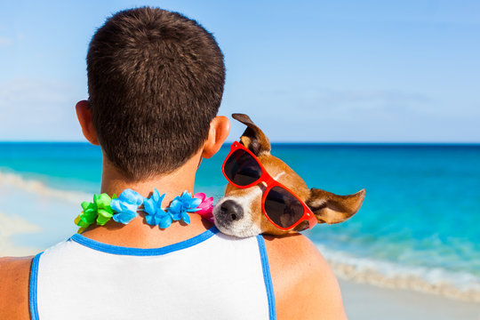 dog and owner