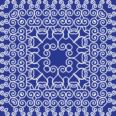 Simple pattern ornament Kaleidoscope by Chinese motifs.