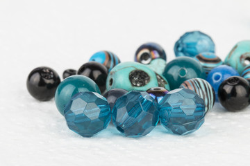 Homemade bead jewelry - Stock Image.