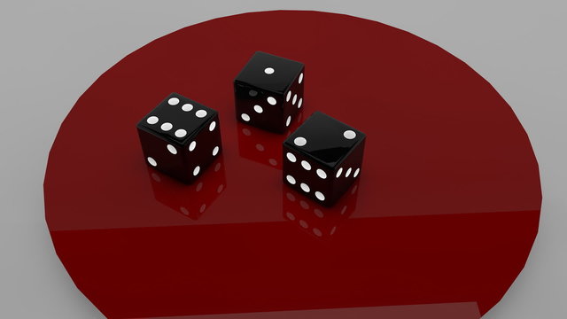 Rolling the Dice realistic 3d 
