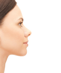 profile portrait of young woman