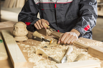 Carpenter at work