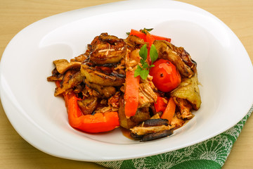 Chicken with vegetables
