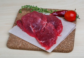 Raw beef