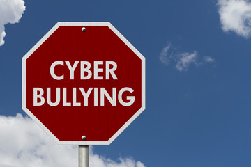 Stop Cyber Bullying Road Sign