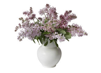 Lilac Bouquet in a  white vase