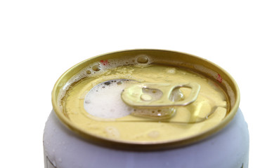 Open can , drinking and fresh