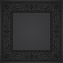 wedding card design, paisley floral pattern , India