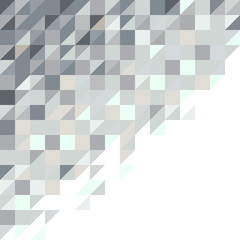 abstract square and triangle pixel background in blue toned