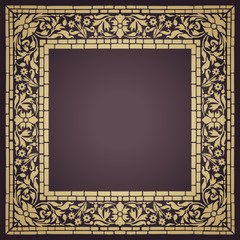 wedding card design, paisley floral pattern , India