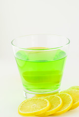 Fresh lemon and lemon drink