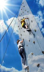 Arrampicata tra le nuvole