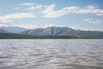 Fototapeta na wymiar Lake and mountain in Arba Minch, Ethiopia