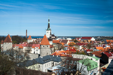 Tallinn, Estonia old city view.