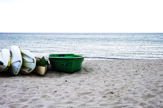 Boote am Strand