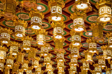 Interior of the Buddha Tooth Relic Temple, Singapore