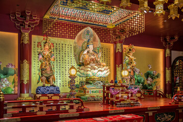 Interior of the Buddha Tooth Relic Temple, Singapore