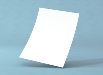 Briefpapier gebogen Vorlage A4