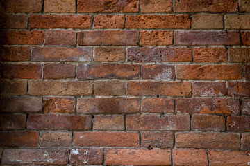 Texture. Brick. Wall. A background with attritions and cracks