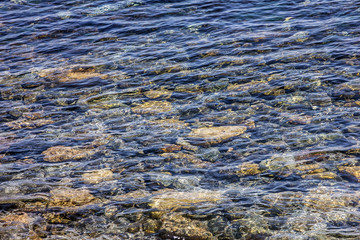 Stones in sea water, Black sea