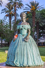 Funchal, Madeira. The monument Sisi (Empress Elizabeth Bavarian)