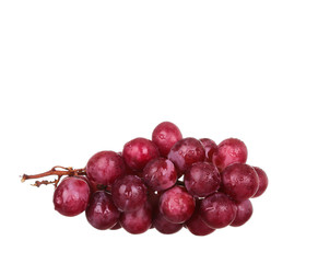 red grape isolated on white