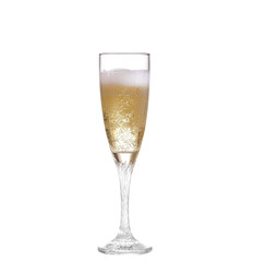 Glass of champagne, isolated on white