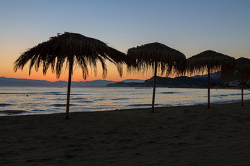 Fototapeta na wymiar Sunrise the beach