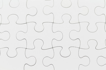 White jigsaw puzzle background