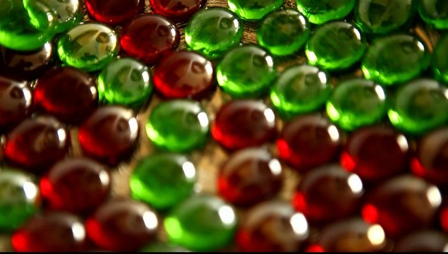Closeup shot of color stones