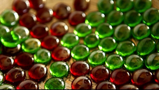 Closeup shot of color stones
