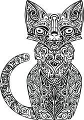 Cat patterned