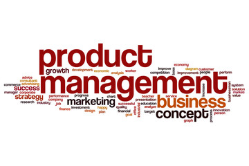 Product management word cloud concept
