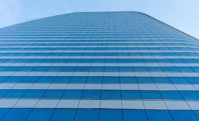 Fototapeta na wymiar Modern glass of skyscrapers in the city