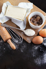 Baking cake ingredients