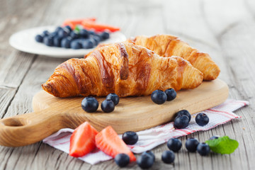 Fresh croissants