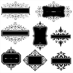 Vintage Frames with Scrolls  © Giraphics