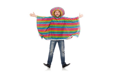 Funny mexican isolated on white