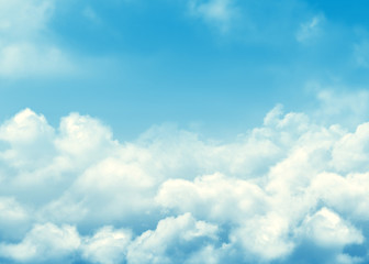 Blue sky and clouds background