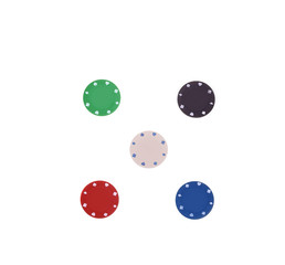 Chip  isolated on white background.