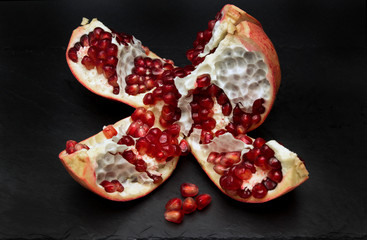 open pomegranate