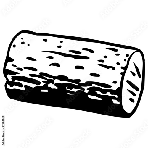 "Cork, Hand Drawn, Vector, Black, White, Isolated" Stock image and
